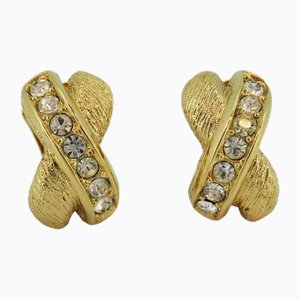 Cross Earrings from Christian Dior, Set of 2