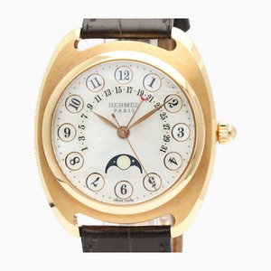 Dressage Moon Phase LTD Edition 18k Pink Gold Mens Watch from Hermes