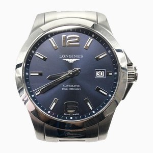 Conquest Automatische Armbanduhr mit Marineblauem Zifferblatt von Longines