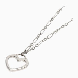 Sentimental Heart Necklace in 18k White Gold from Tiffany & Co.