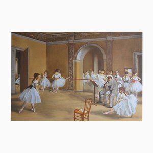 D'après Edgar Degas, The Dance Class, Lithographie