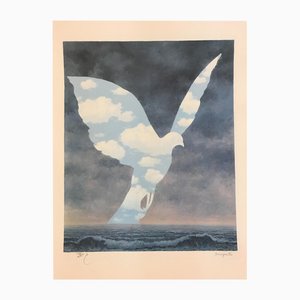 After René Magritte, The Big Family, Lithograph