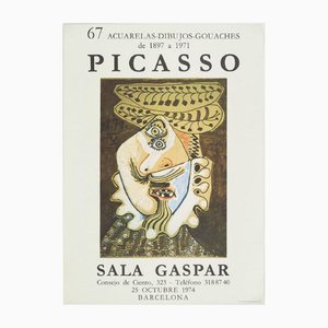 After Pablo Picasso, 67 Acuarelas-Dibujos-Guaches from 1897 to 1971, Original Poster