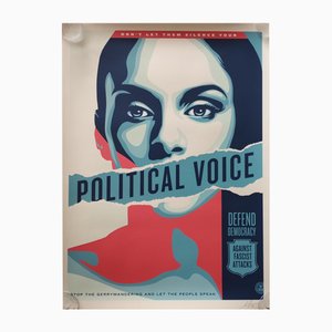 Shepard Fairey (Obey), Political Voice (Grand Format), Sérigraphie