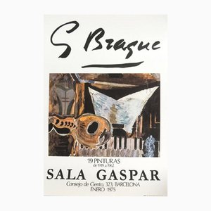 Después de Georges Braque, 19 pinturas de 1919 a 1962, Póster original