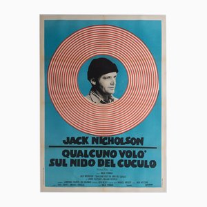 Poster del film One Flew Over the Cuckoos Nest, Italia, anni '70
