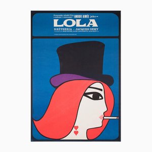 Polnisches Lola A1 Filmposter von Maciej Hibner, 1967