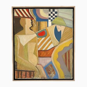 De Graeve, Composición abstracta cubista, Pintura