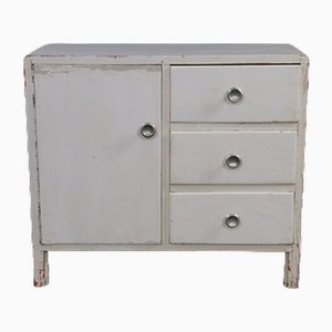 Mueble vintage de madera blanca
