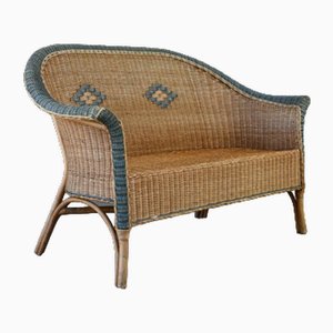 Vintage Sofa aus Rohrgeflecht