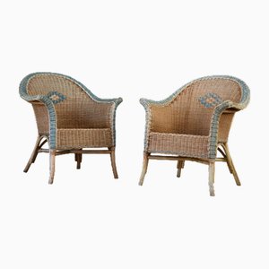 Cane Chairs, Set of 2