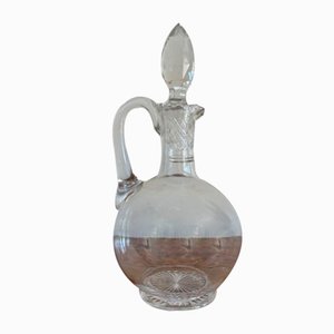Antique Edwardian Glass Ewer, 1900s