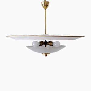 Large Mid-Century Modern UFO Ceiling or Pendant Lamp, Germany, 1950s