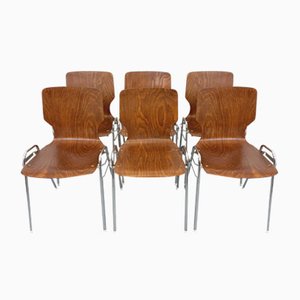 Stapelbare Vintage Arbois Stühle von Baumann, 1970er, 6er Set