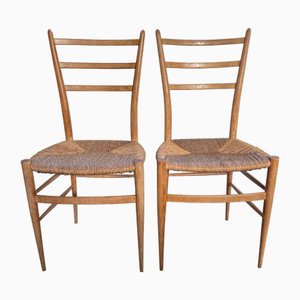 Spinetto Dining Chairs from Chiavari, Italy, 1950s, Set of 2