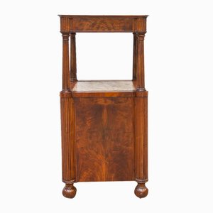 French Mobile Bar in Walnut, 19th Century