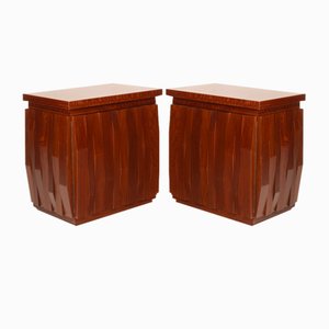 Barium Bedside Tables by Luciano Frigerio for Frigerio Di Desio, 1980s, Set of 2