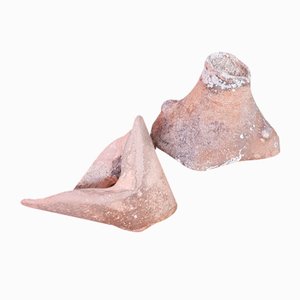 French Greek Amphora Shards, Set of 2