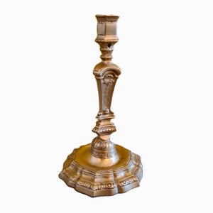 French Louis IV Bronze Candlestick, Early 18th Century