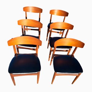 Skai & Teak Chairs by Johannes Andersen, Set of 6