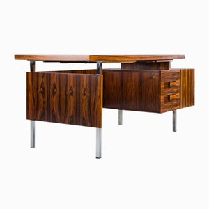 Mid-Century Modern Rosewood & Chrome Desk attributed to Heinrich Althoff, 1960s