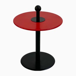 Tavolino rosso postmoderno di Ikea, anni '80