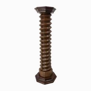 Pedestal de tornillo para prensa de vino francés, siglo XIX