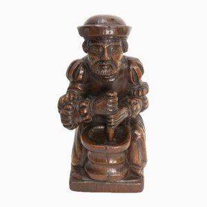 French Oak Statuette from Amiens Cathedral, 1900
