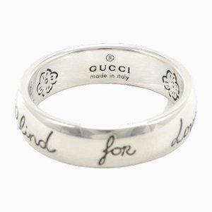Blind for Love Silver Ring from Gucci