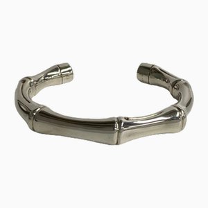 Bamboo Motif Silver 925 Bracelet from Gucci