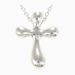 Collar con cruz pequeño de plata de Tiffany & Co.