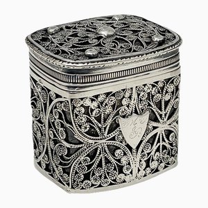 Small 19th Century Dutch Silver Lodderein or Snuff Box by Dirk De Gilde Koppenol