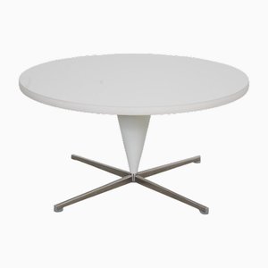 Weißer Kegelförmiger Tisch von Verner Panton