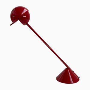 Lámpara de mesa Pacman roja, años 70