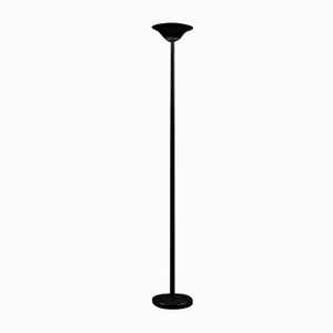 Lámpara de pie halógena negra de Venes, años 80