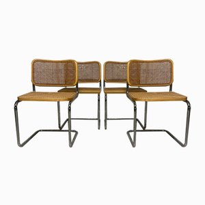 Cesca B32 Chairs by Marcel Breuer, 1970s, Set of 4