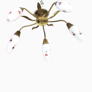 Ceiling Lamp attributed to Rupert Nikoll, 1950s