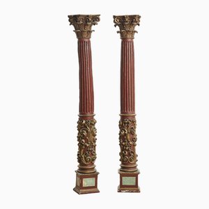 17th Century Pedestals, Set of 2