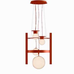 Yala Suspension Lamp in Red-Brown by Marnois