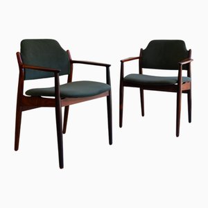 Danish Modern Rosewood Armchairs Model 62a by Arne Vodder for Sibast, 1960s. Set of 2