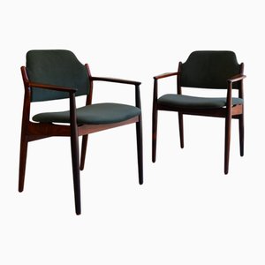 Set of Danish Modern Rosewood Armchairs Model 62a by Arne Vodder for Sibast, 1960s. Set of 2