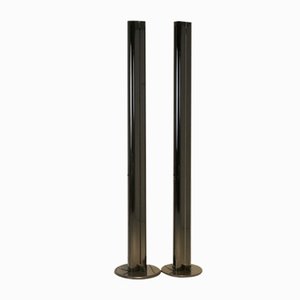 Schwarze Megaron Stehlampen von Gianfranco Frattini für Artemide, Italien, 1979, 2er Set