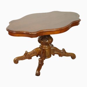 Table Basse Baroque Vintage en Noyer, Italie