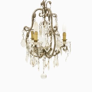 Small Drop and Beads Chandelier, 1950s