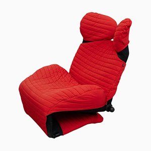 Wink 111 Armchair in Black and Red by Toshiyuki Kita attributed to Cassina, 1980s