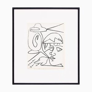 Françoise Gilot, The Reader, 1951, Lithographie, Encadré
