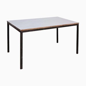 Mid-Century Modern Wood Metal Cansado Table attributed to Charlotte Perriand, 1950s