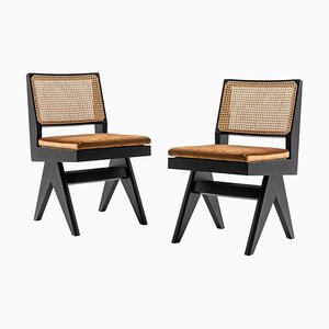 055 Capitol Complex Chairs by Pierre Jeanneret attributed to Cassina, Set of 2