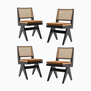 055 Capitol Complex Chairs by Pierre Jeanneret attributed to Cassina, Set of 4