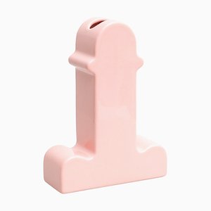 Ettore Sottsass Pink Ceramic Shiva Flower Vase, attributed to Bd Barcelona, 2021